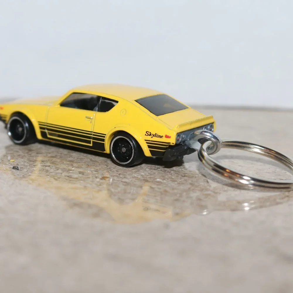 Hot Wheels Then and Now Skyline CUSTOM keychain